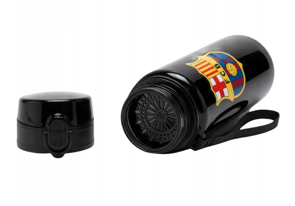 Sportowy Bidon FC Barcelona czarny 500 ml idealny dla kibica