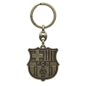 Oryginalny metalowy brelok Herb FC Barcelona w stylu vintage
