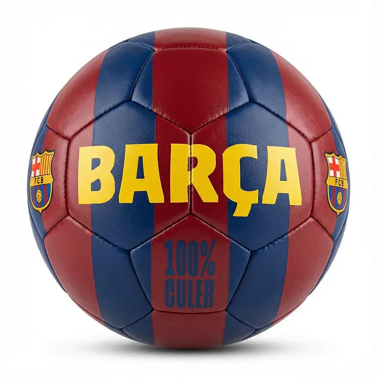 Mini piłka FC Barcelona rozmiar 2 z dużym napisem BARCA z boku