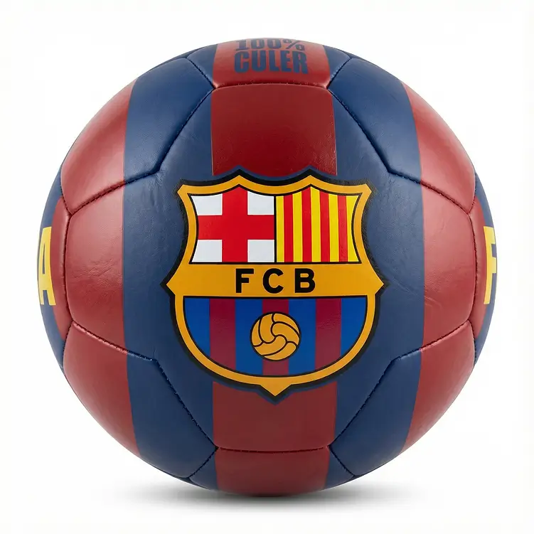 Mini piłka FC Barcelona rozmiar 2 z herbem w barwach klubowych