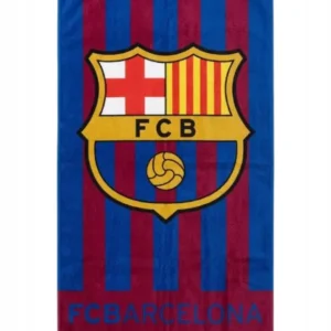 Ręcznik kąpielowy w klubowych barwach FC Barcelona - 100% bawełna idealny na wakacje i basen